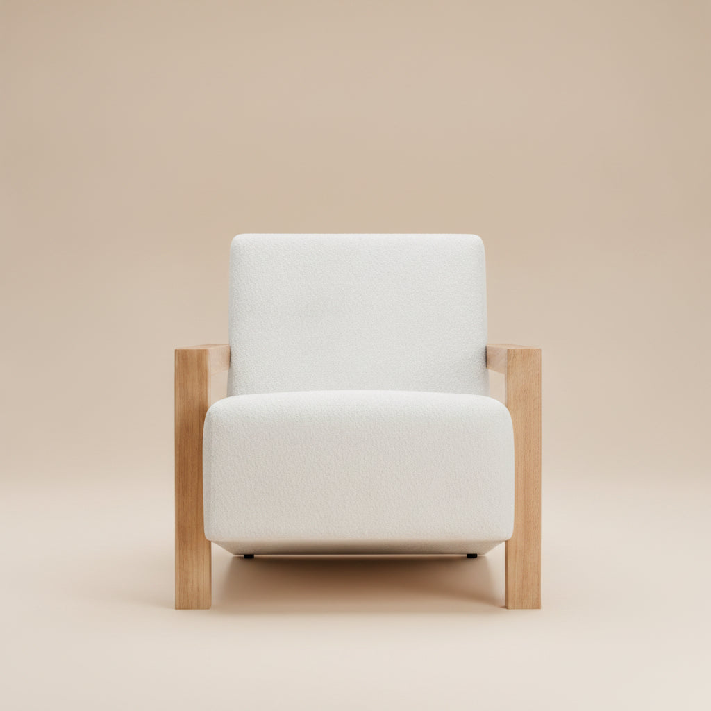 Fitzroy Boucle Upholstered Accent Arm Chair