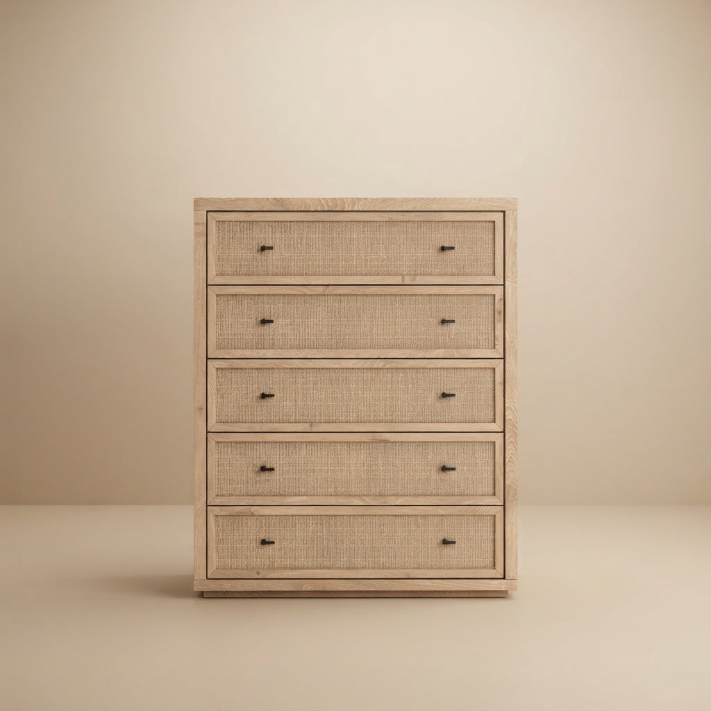 Cielden Five Drawer Wide Chest