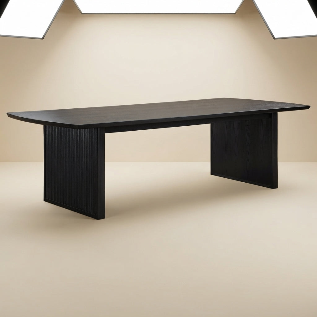 Brookmead 100-inch Extension Leaf Dining Table Black