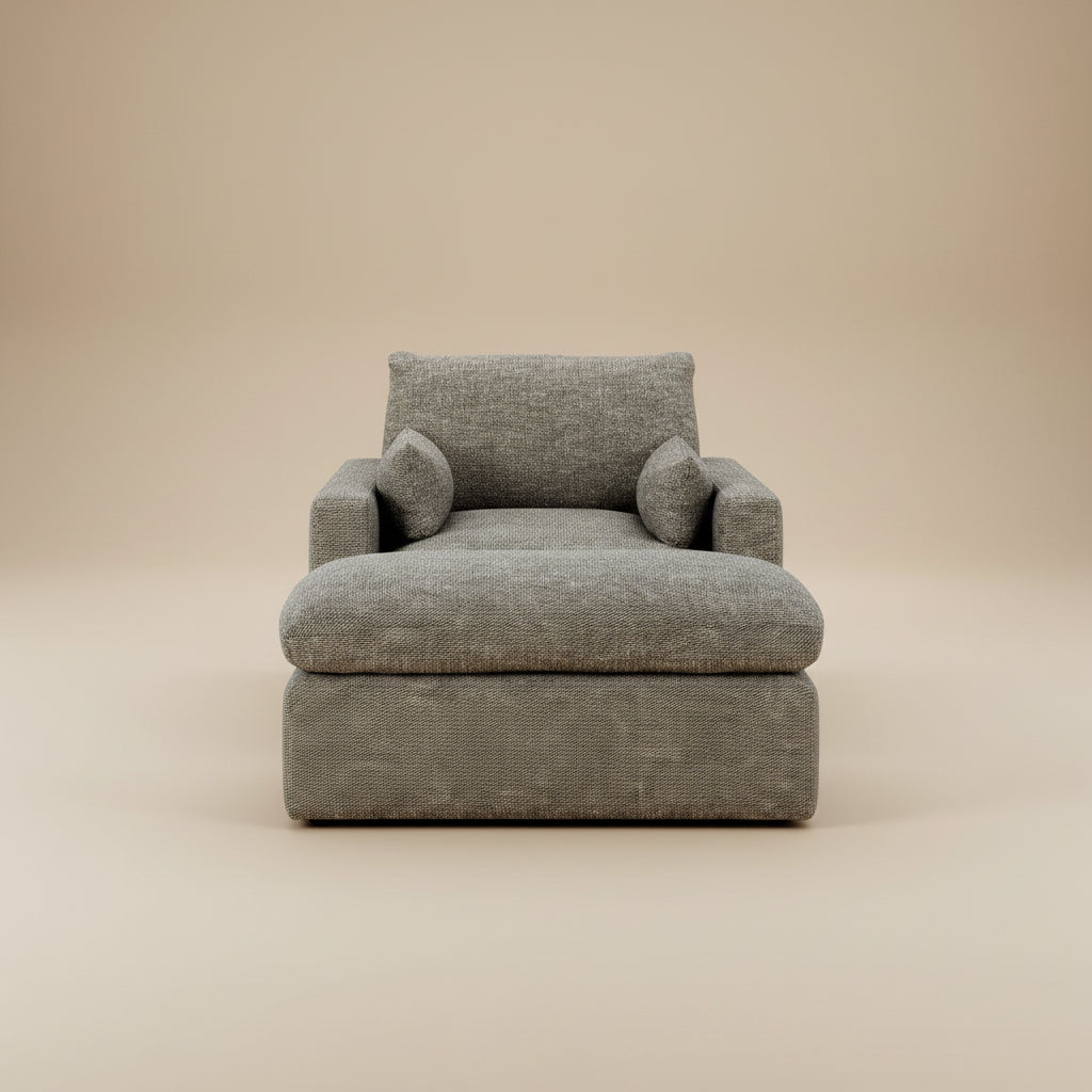 Dramatic Chair and Ottoman