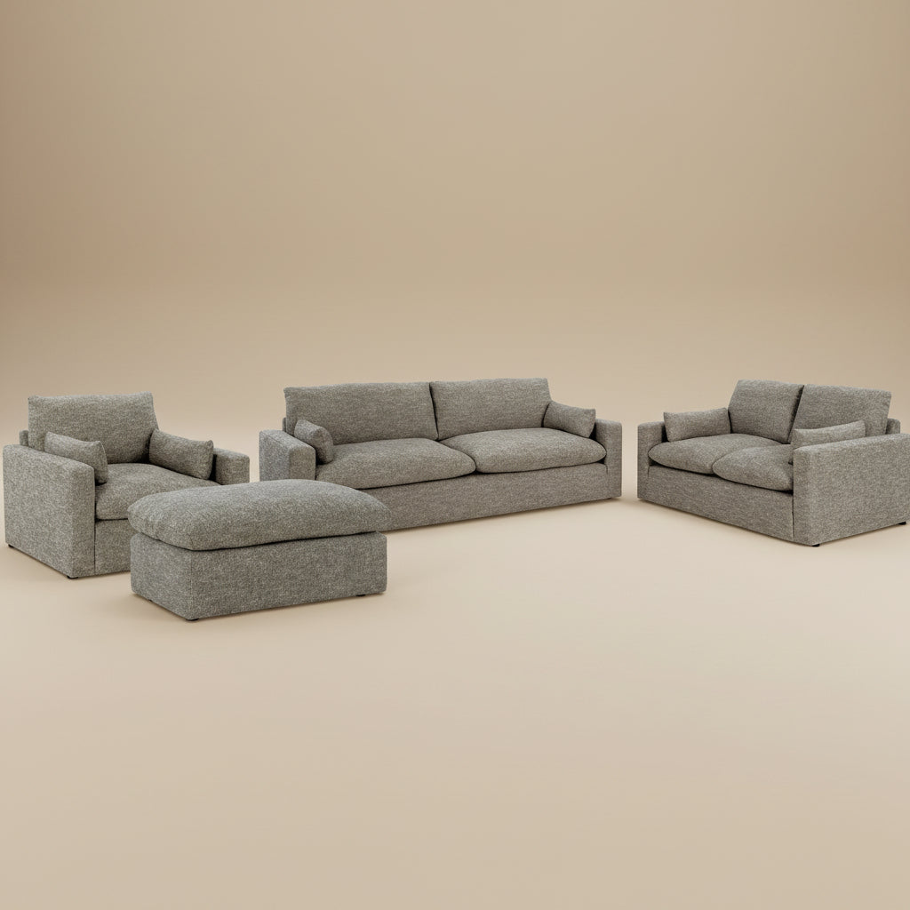 Dramatic Sofa, Loveseat, Chair and Ottoman