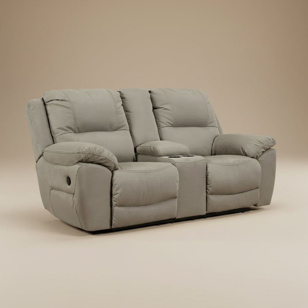 Next-Gen Gaucho DBL Rec Loveseat w/Console - Gray
