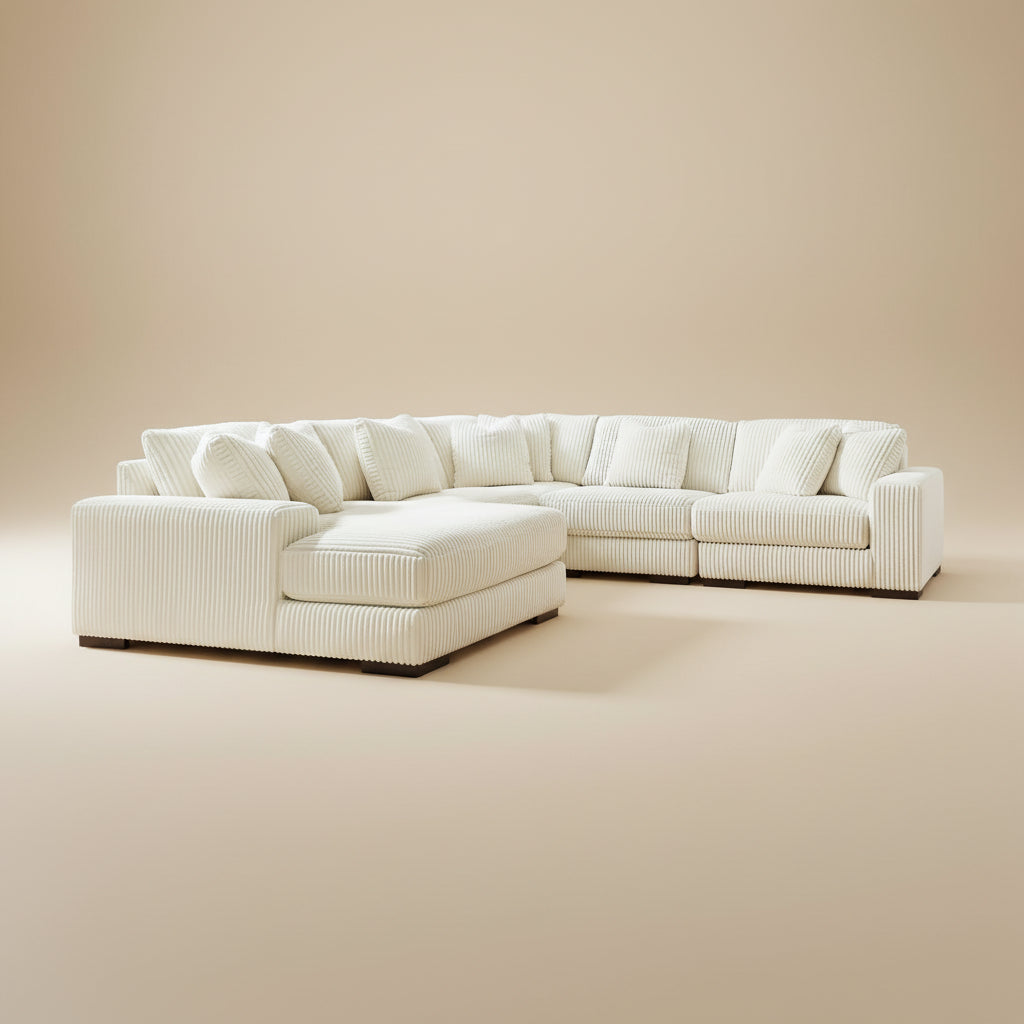 Lindyn 5-Piece Sectional with Chaise - Left-Arm Chaise