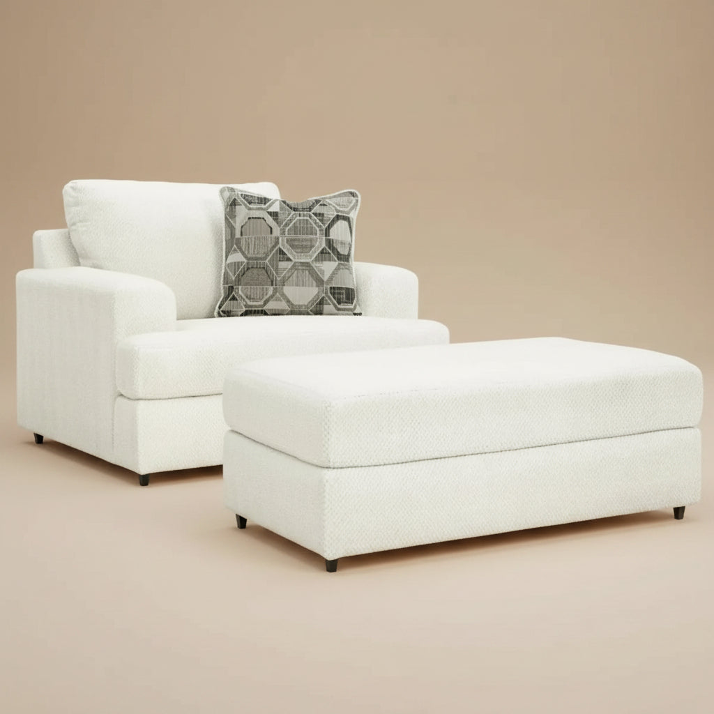 Karinne Chair and Ottoman