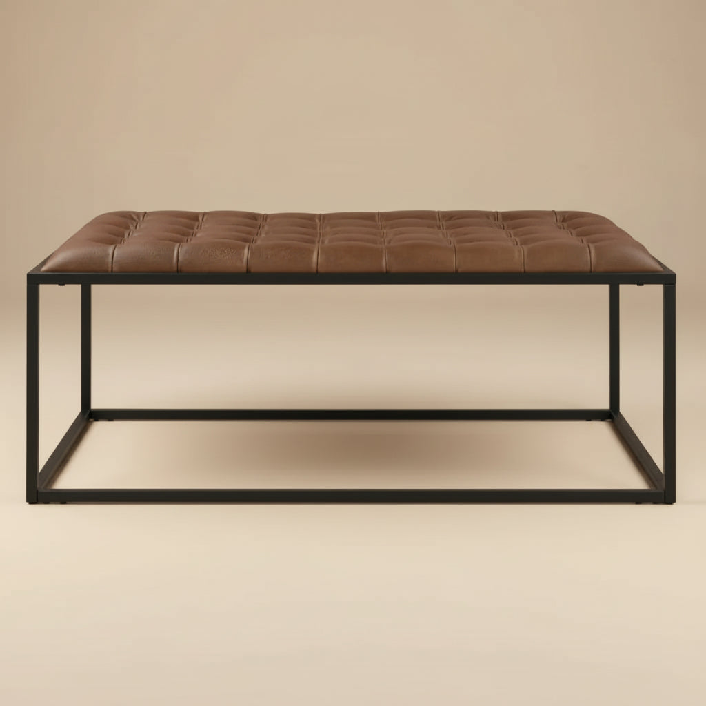 Junsor Cocktail Ottoman - Brown