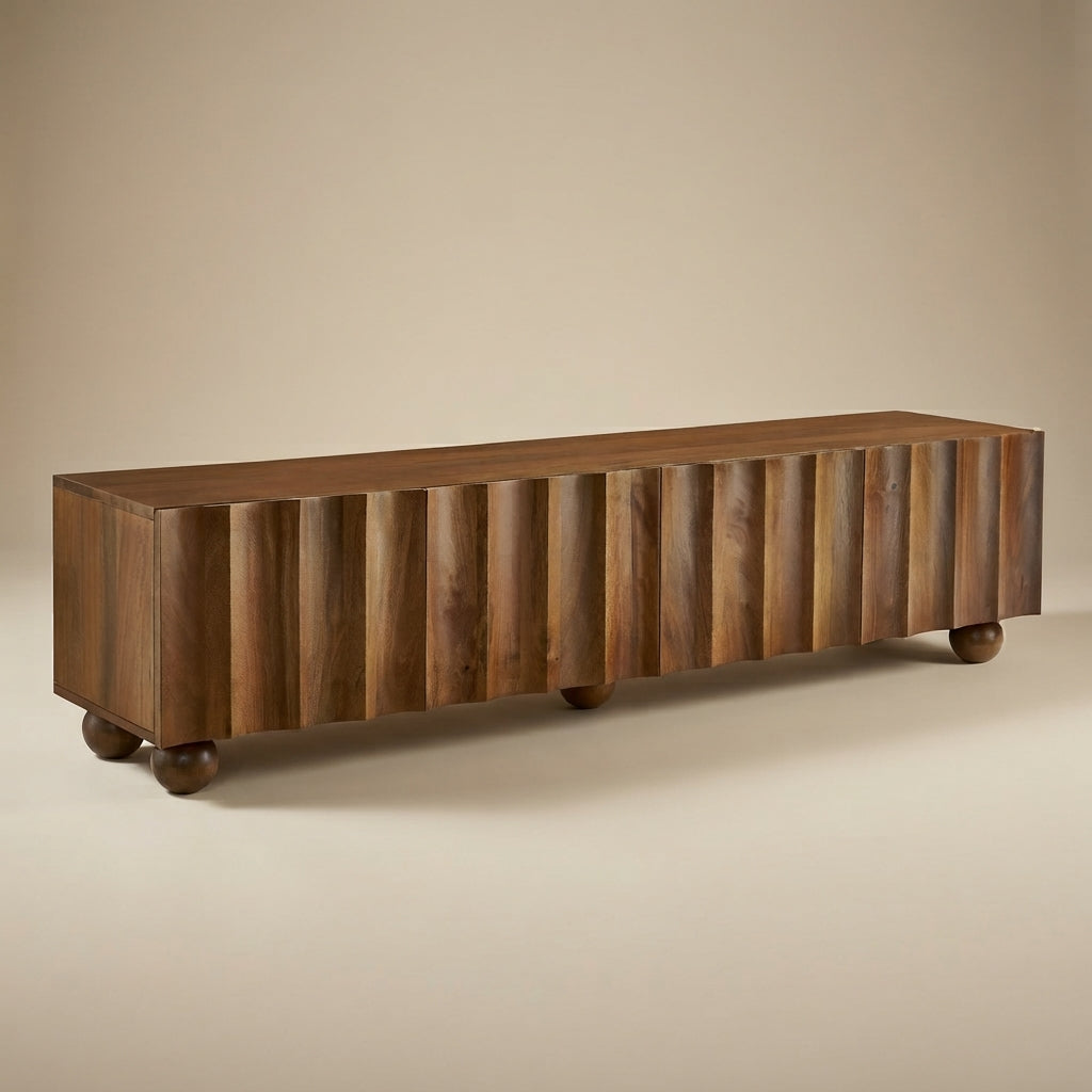 Sorren Scalloped 71" Wood TV Stand by Modway