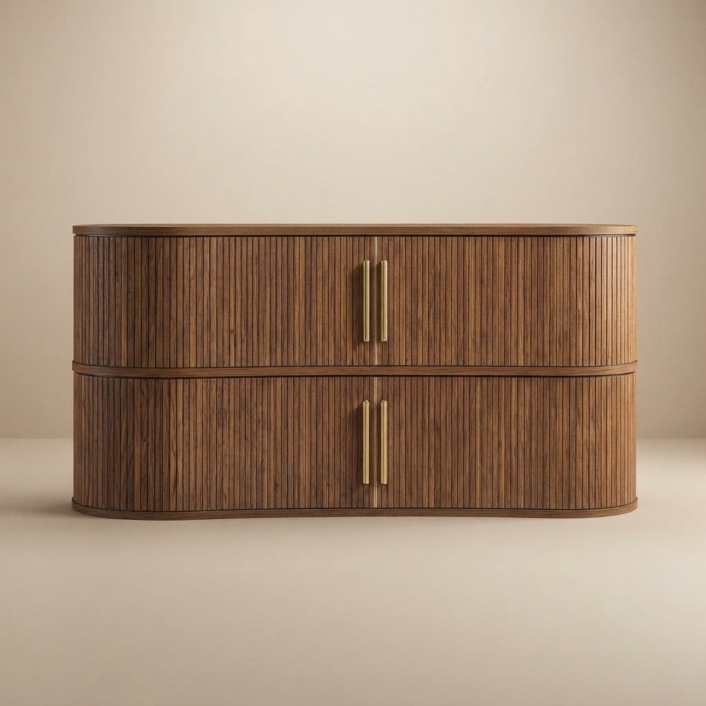 Radcliffe 63" Curved Fluted Sideboard Buffet Cabinet by Modway