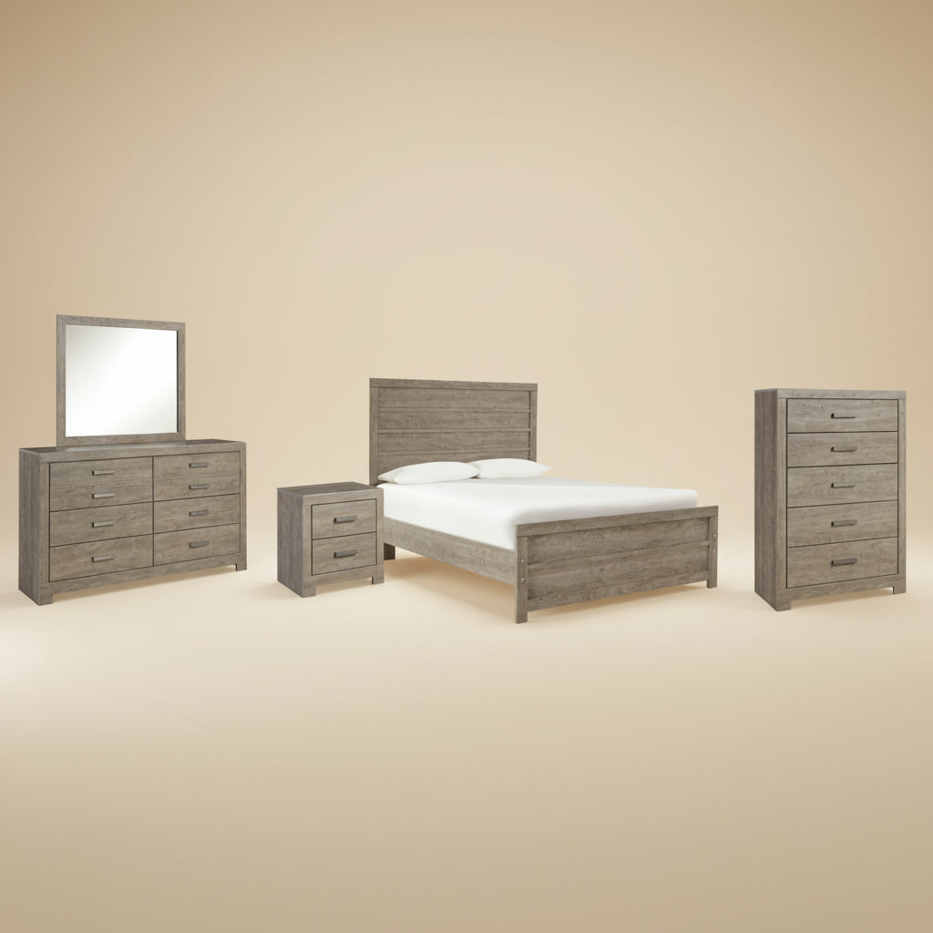 Culverbach Full Panel Bed, Dresser, Mirror, Chest and Nightstand