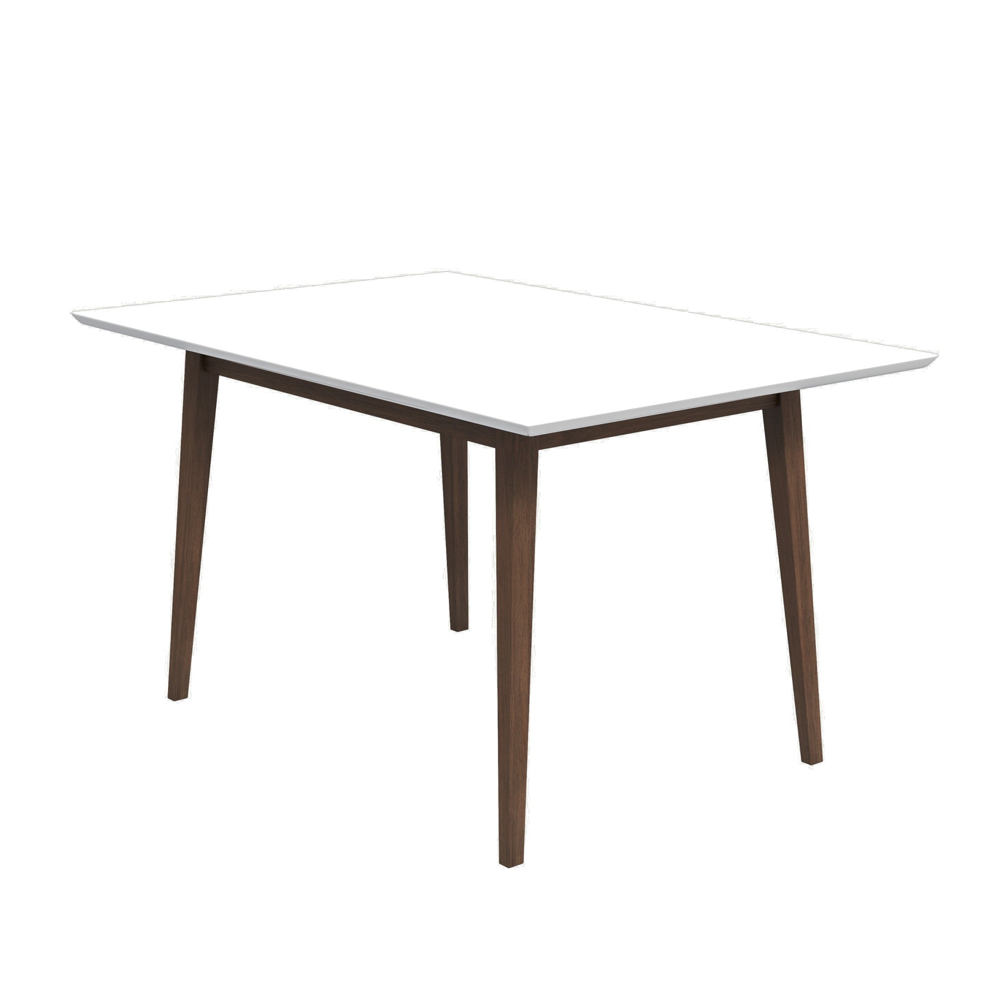Adira White Top Small Dining Table 47" - MidinMod Houston Tx Mid Century Furniture Store - Dining Tables 1