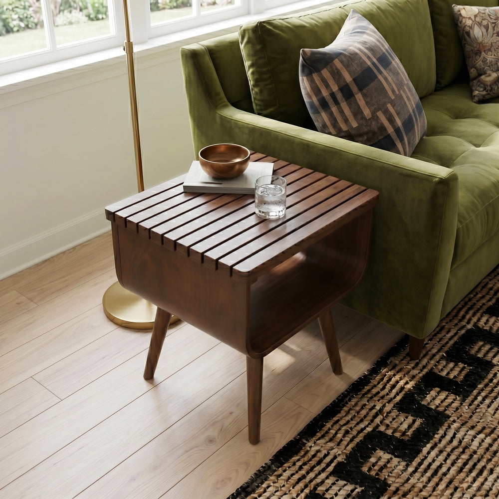 Agora Mid-Century Modern Walnut End Table | MidinMod