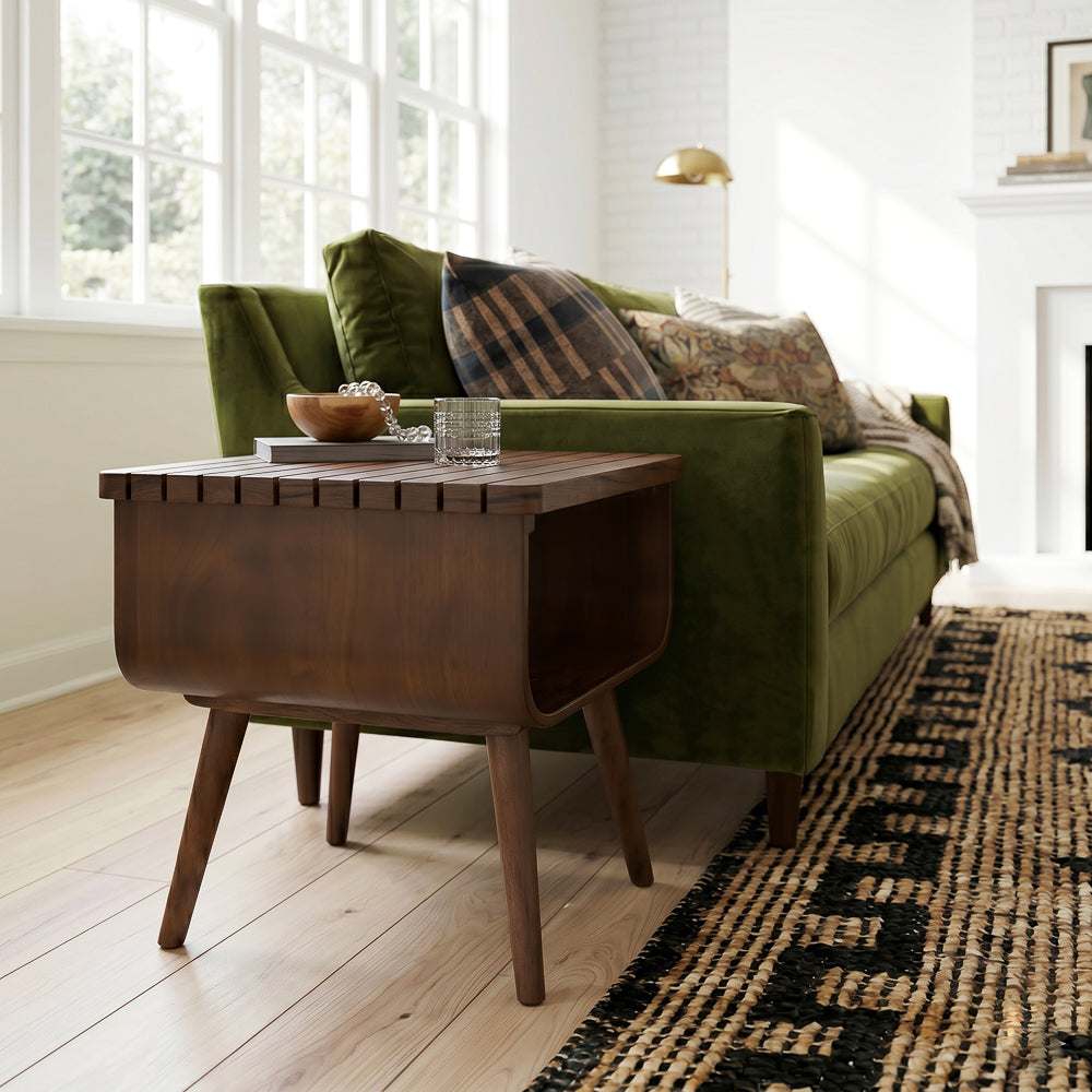 Agora Mid-Century Modern Walnut End Table | MidinMod
