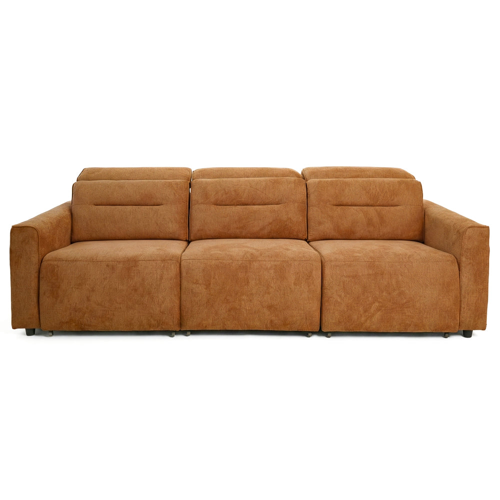 Archie Fabric Power Slider Sofa | 3-Seater with Motorized Extendable Deep Seats | MidinMod
