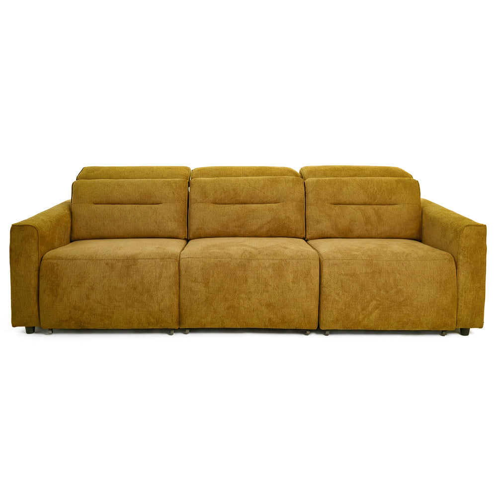 Archie Fabric Power Slider Sofa | 3-Seater with Motorized Extendable Deep Seats | MidinMod
