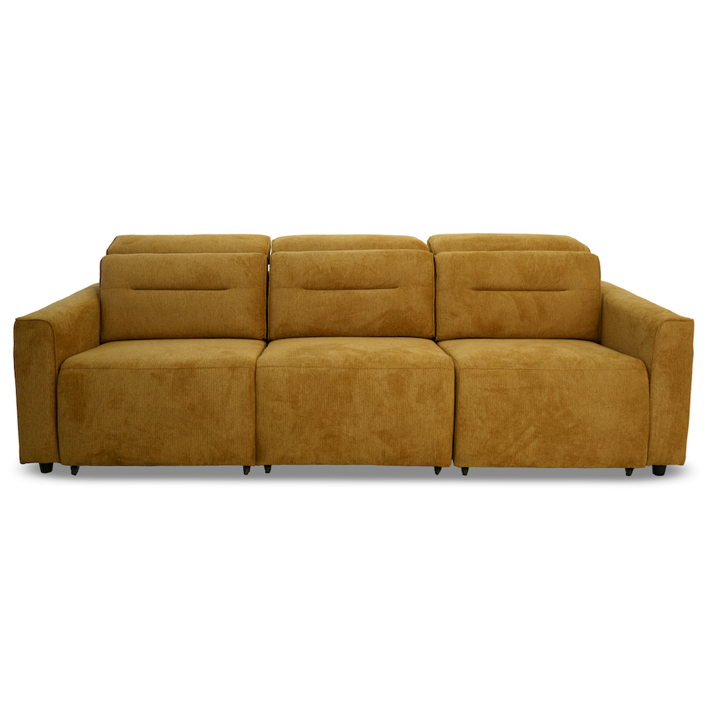 Archie Fabric Power Slider Sofa | 3-Seater with Motorized Extendable Deep Seats | MidinMod
