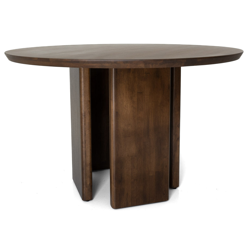 Astor Round Walnut Dining Table - Mid In Mod