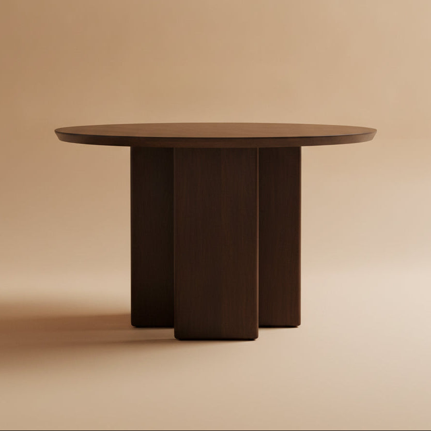 Astor Round Walnut Dining Table - MidinMod