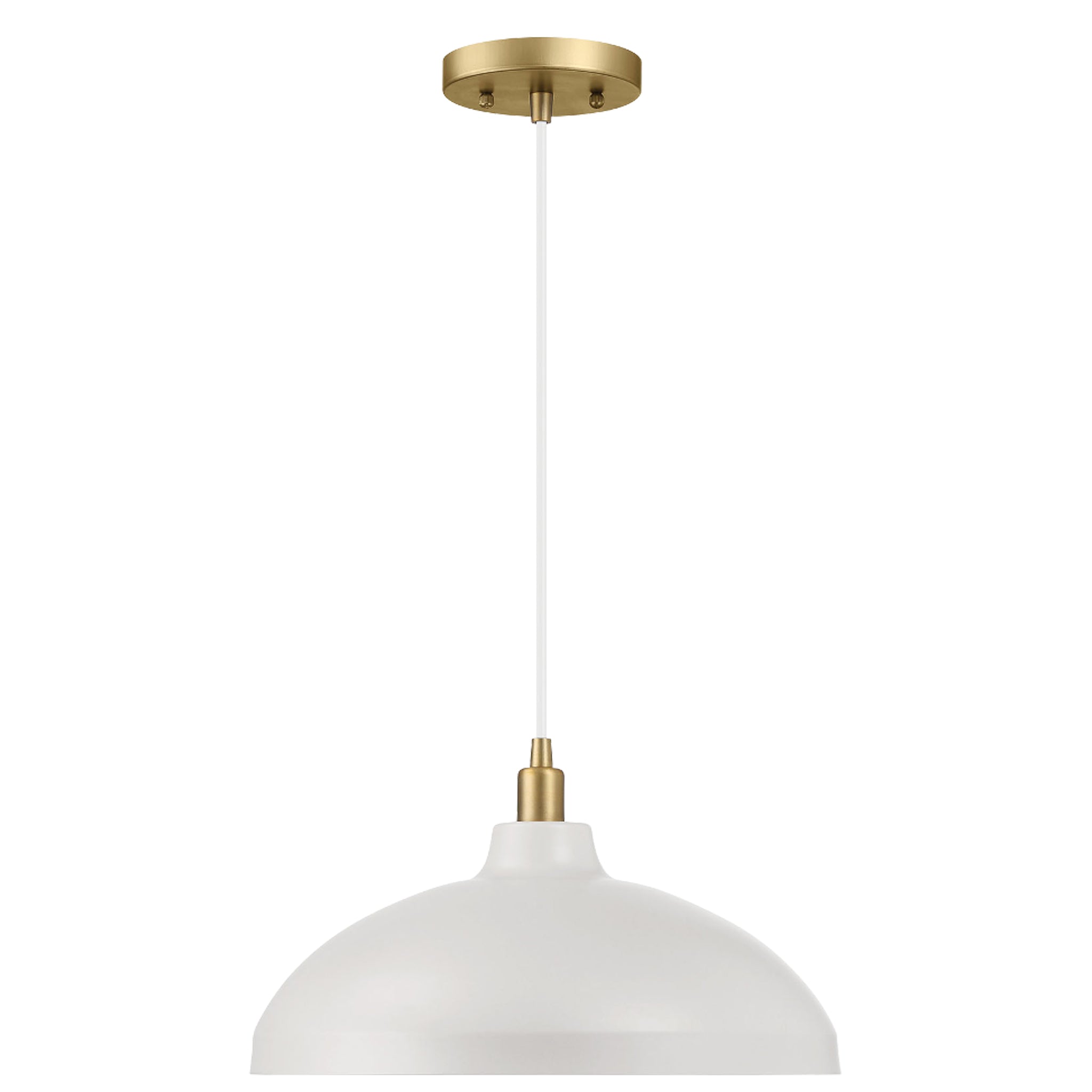Astral Single Light White Pendant Lamp for Kitchen Island