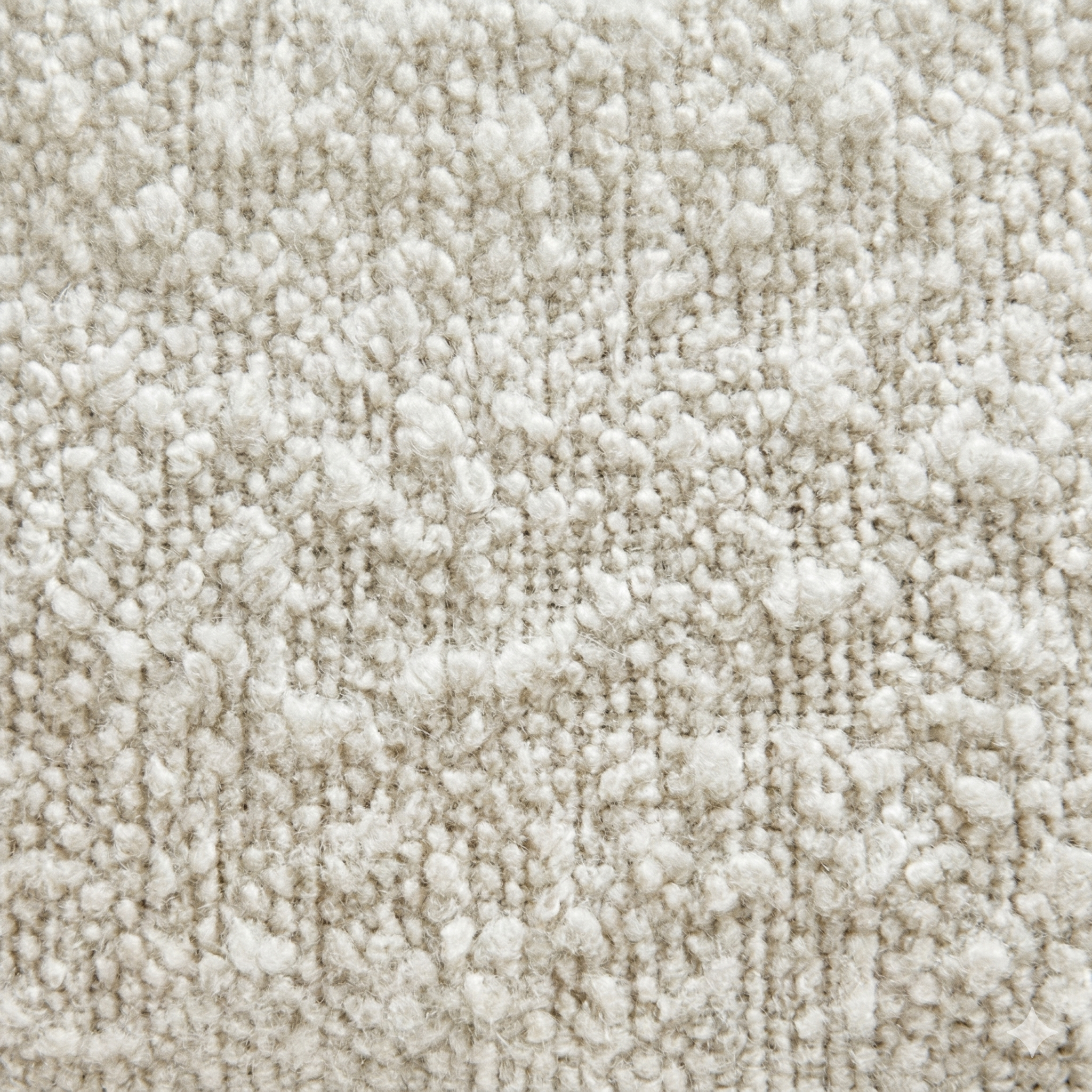 Axis White Boucle Lounge Chair | Contemporary Minimalist Teddy Fabric | MidinMod