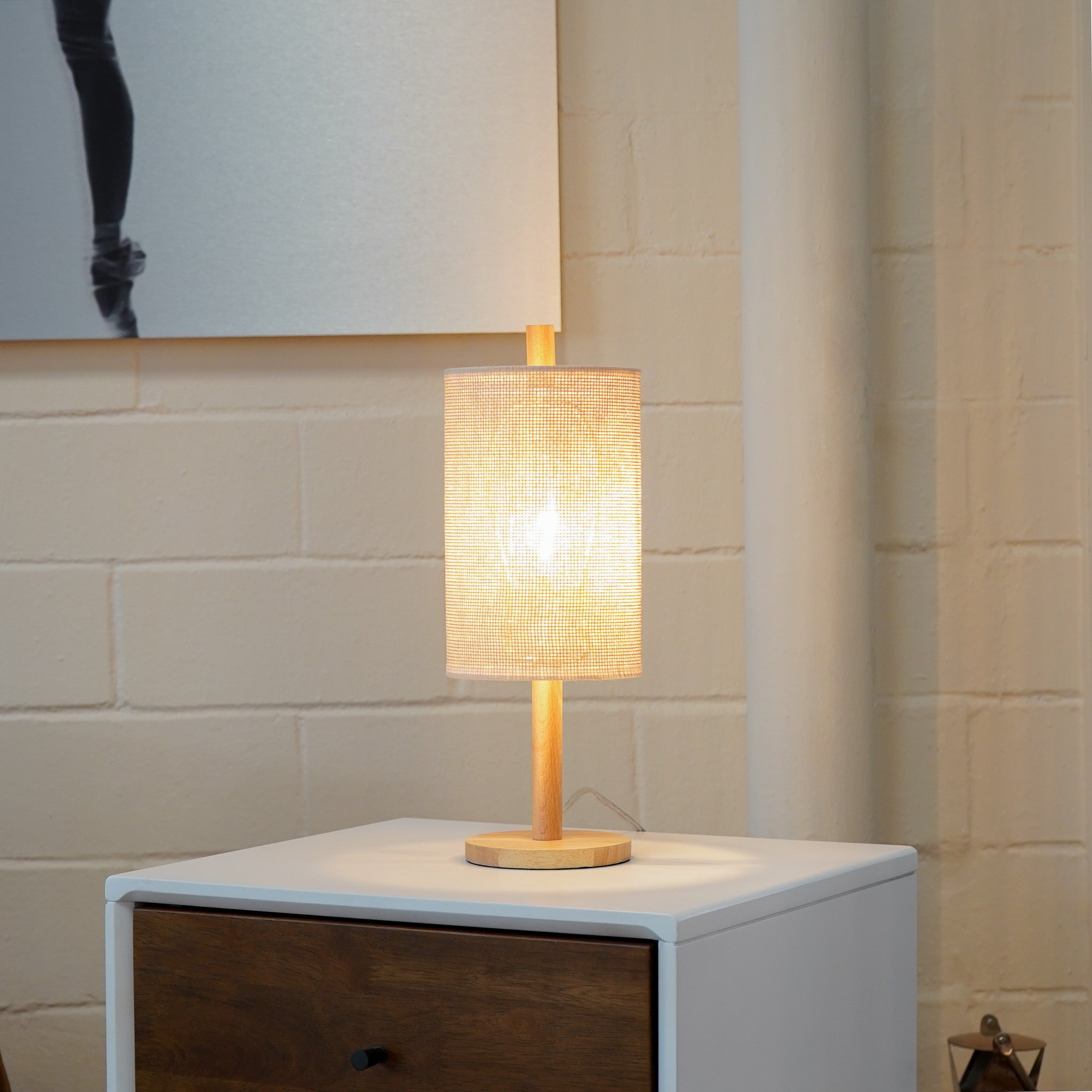 Beam Table Lamp - Oak - Natural - MidinMod
