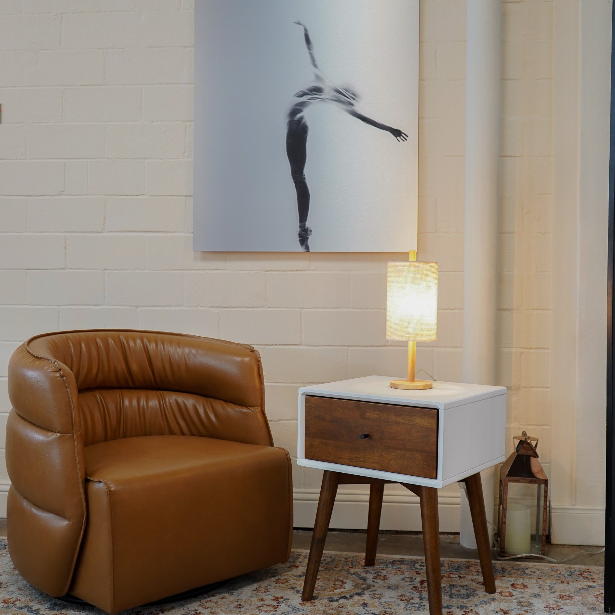 Beam Table Lamp - Oak - Natural - MidinMod