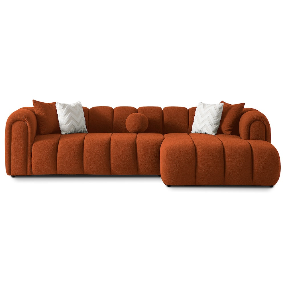 Bella Luxury Modern Tufted Boucle Sectional Couch - MidinMod