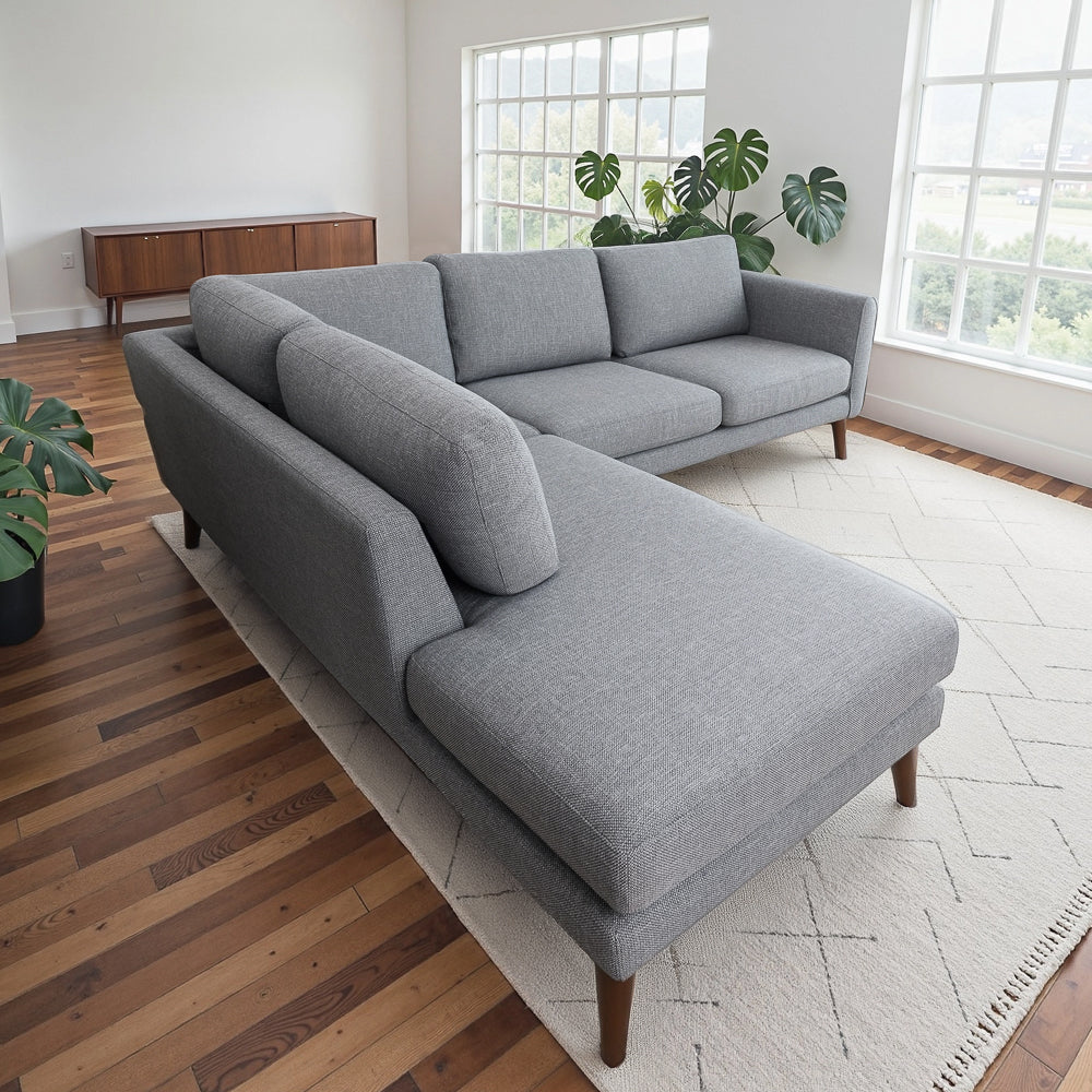 Bexley Mid-Century Modern Left Facing Sectional Sofa - MidinMod