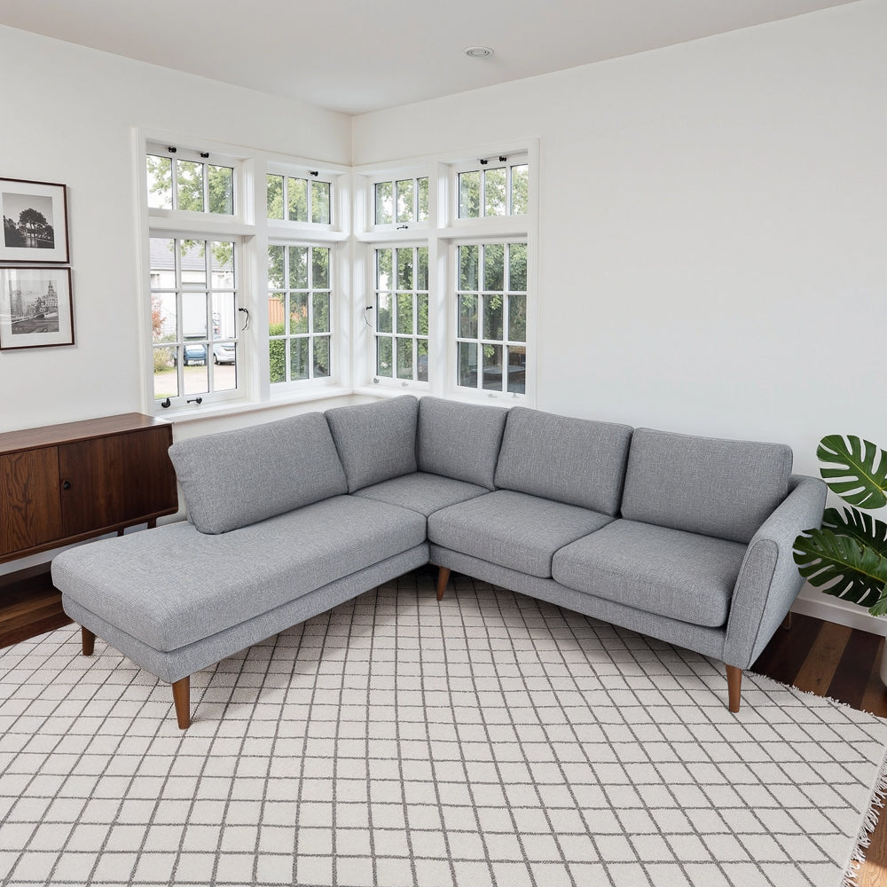 Bexley Mid-Century Modern Left Facing Sectional Sofa - MidinMod