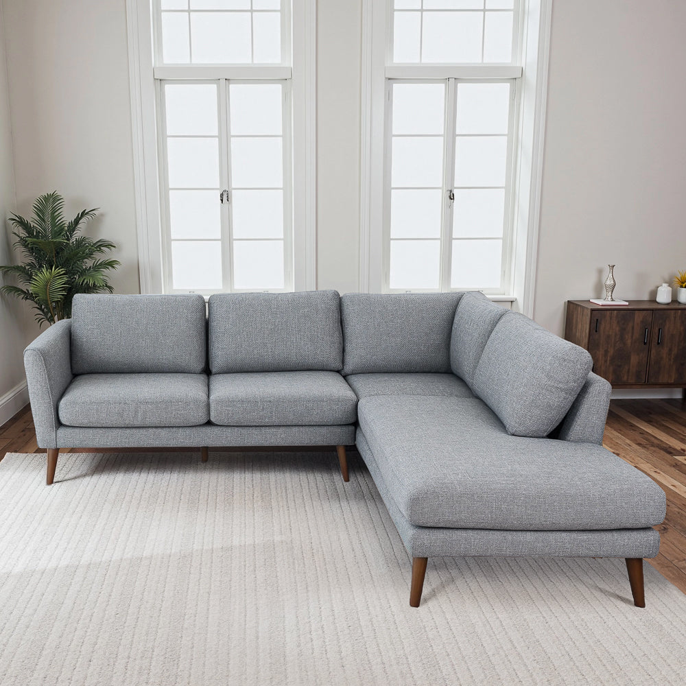 Bexley Mid-Century Modern Right Facing Sectional Sofa - MidinMod