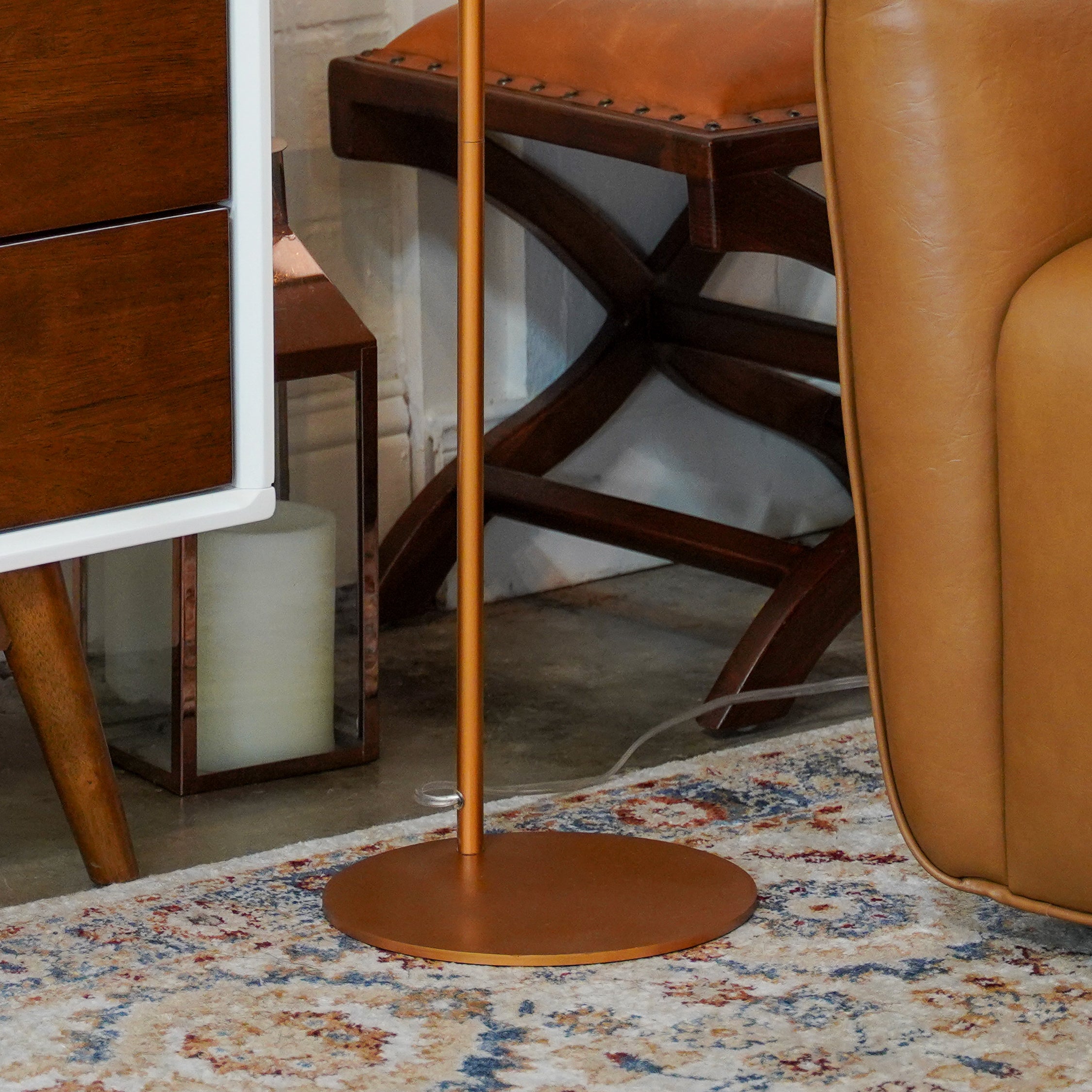 Blaze Floor Lamp - Bronze + Clear
