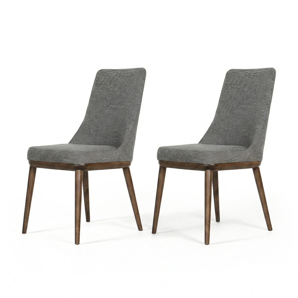 Bringhton Fabric Upholstered Modern Dining Chair Set | MidinMod