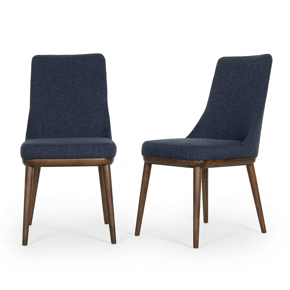 Bringhton Fabric Upholstered Modern Dining Chair Set | MidinMod