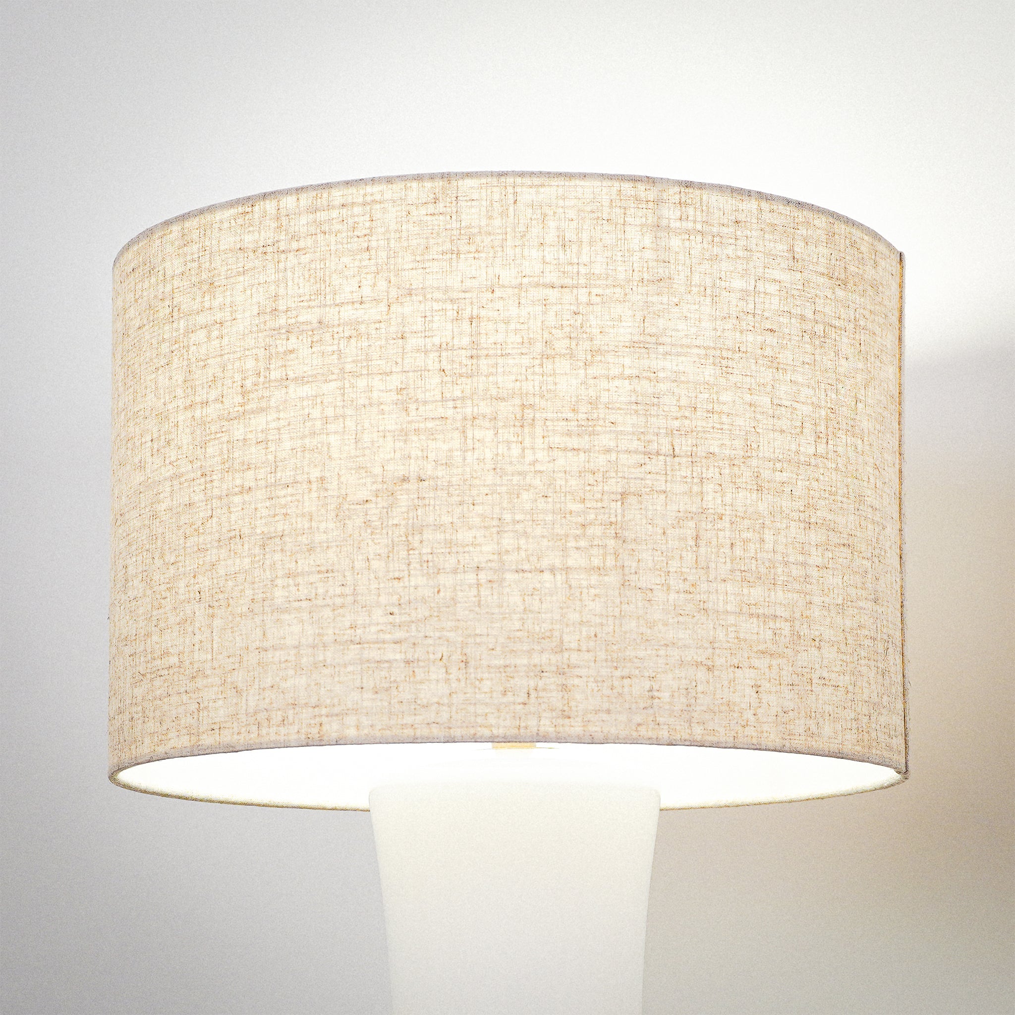 Cascade Glass Lamp Golden Base Off White Glass Table Lamp
