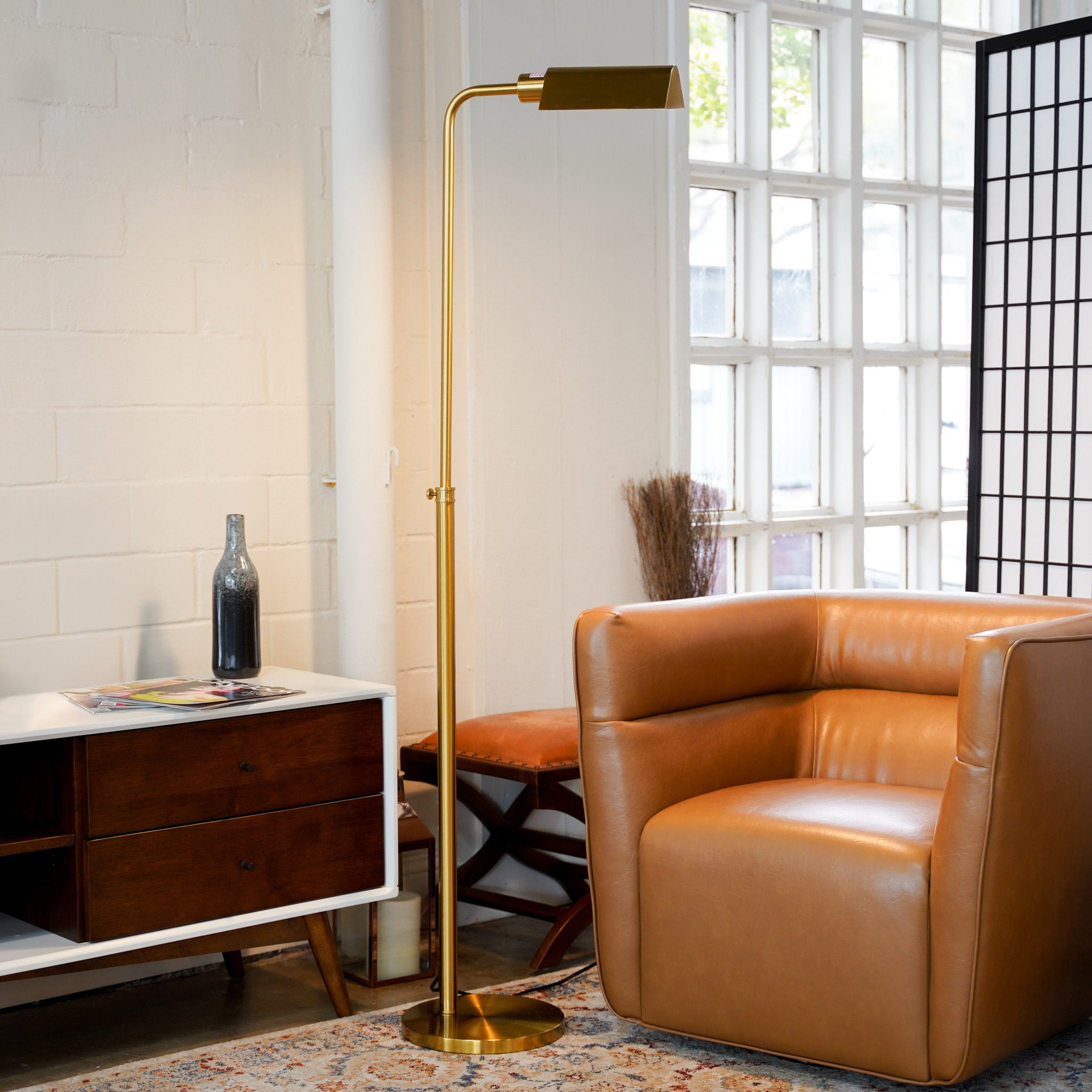 Charm Floor Lamp - Gold outer + White inner