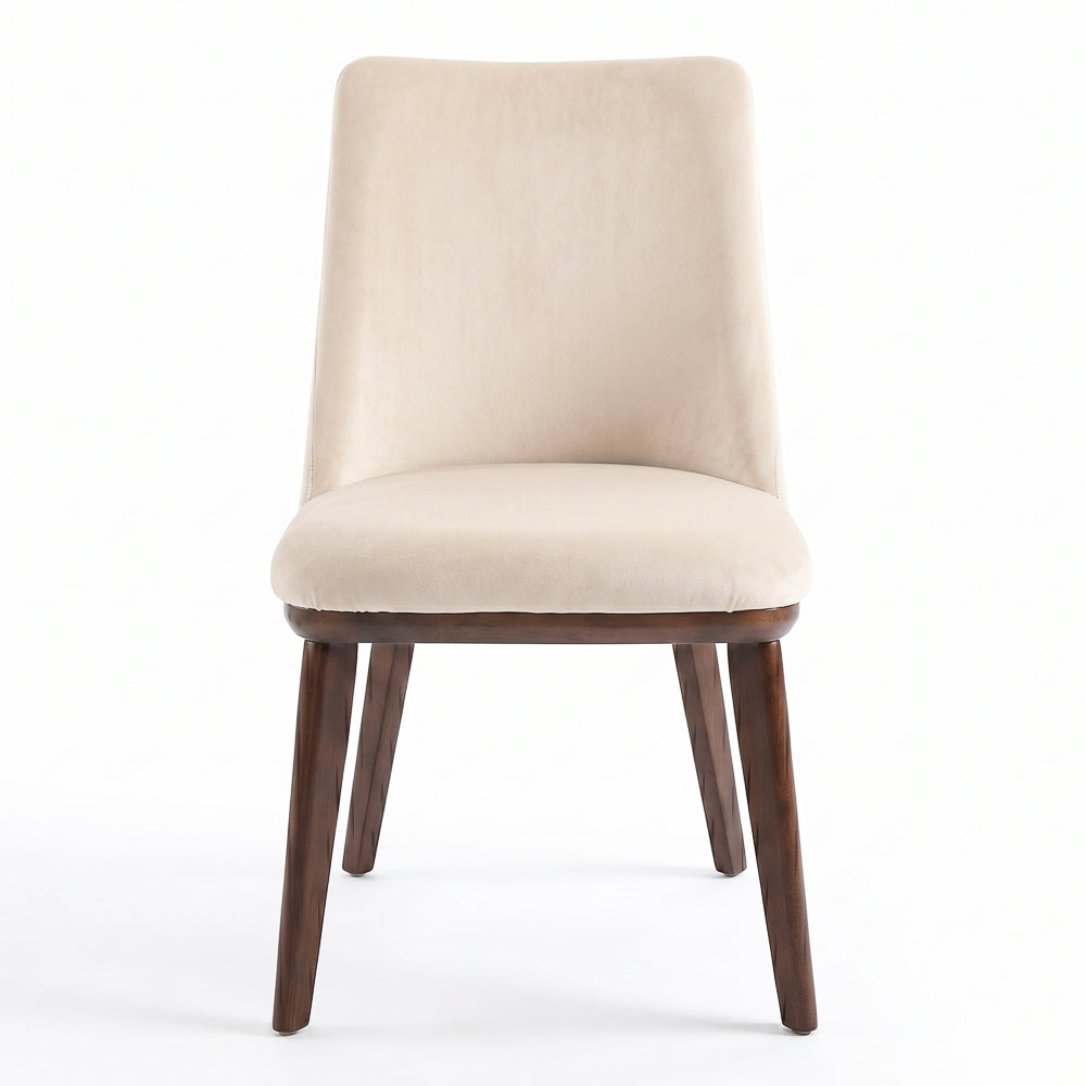 Cloud Modern Velvet Dining Chair | Solid Wood Frame & Tapered Legs | MidinMod