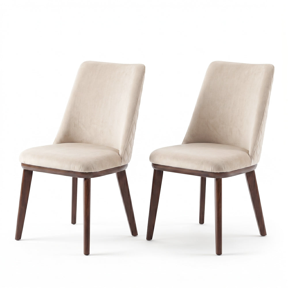 Cloud Modern Velvet Dining Chair | Solid Wood Frame & Tapered Legs | MidinMod