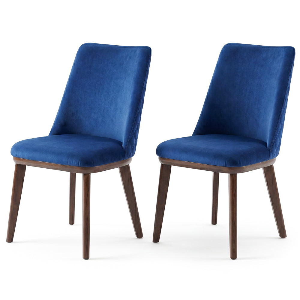 Cloud Modern Velvet Dining Chair | Solid Wood Frame & Tapered Legs | MidinMod