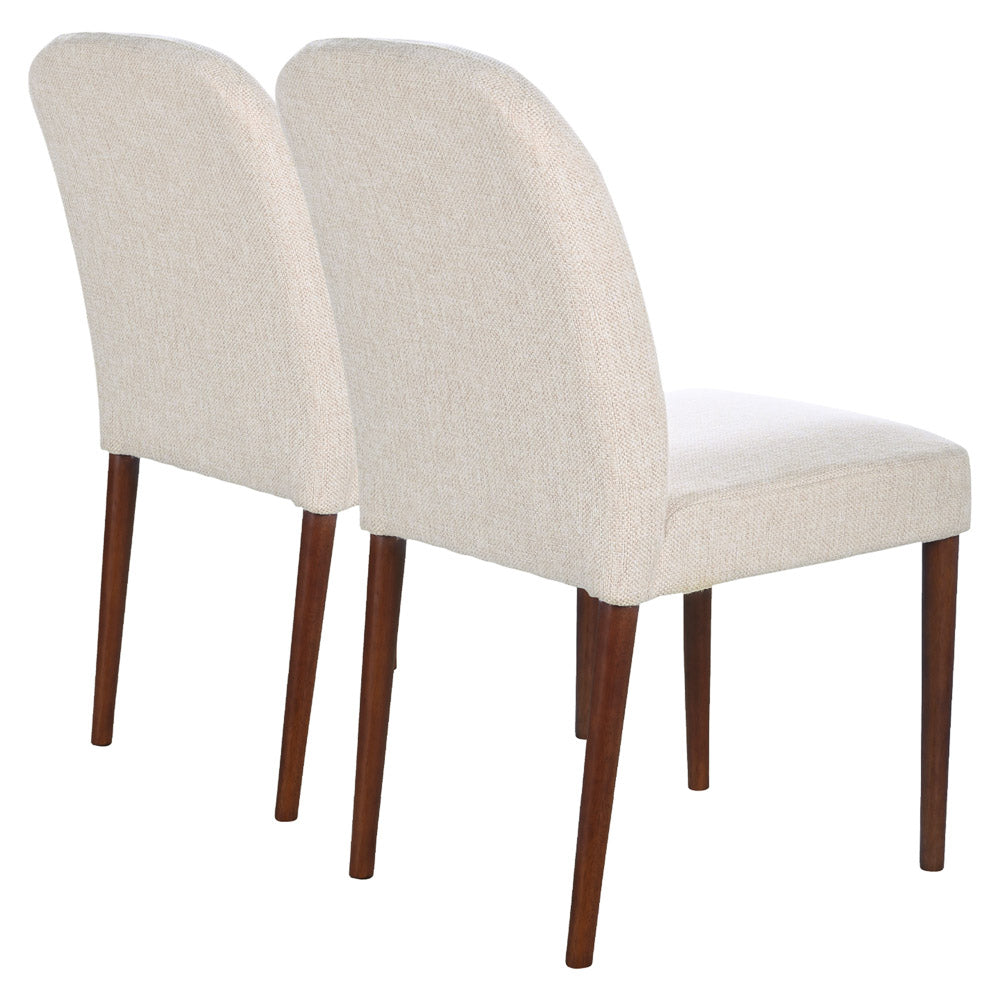 Coup Beige Fabric Dining Chair Set of 2