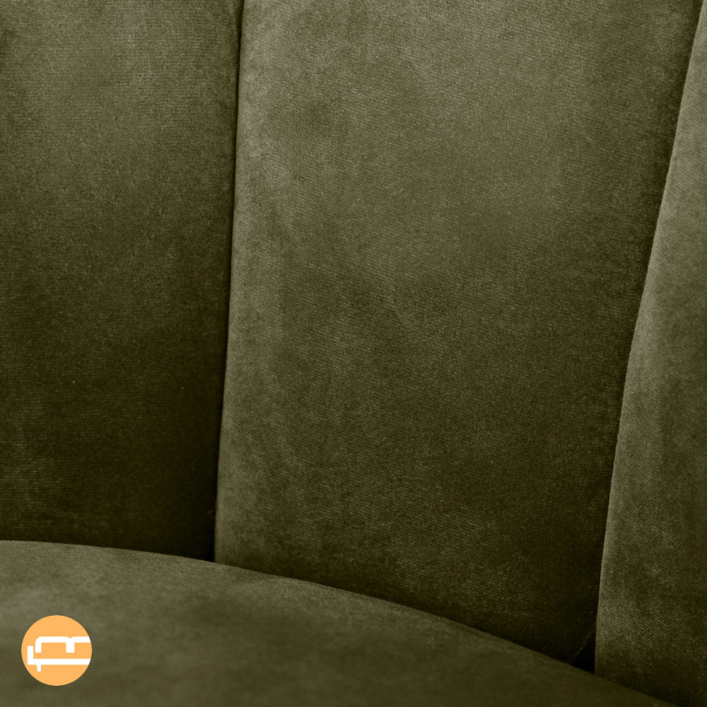 Covington Green Velvet Swivel Chair - MidinMod