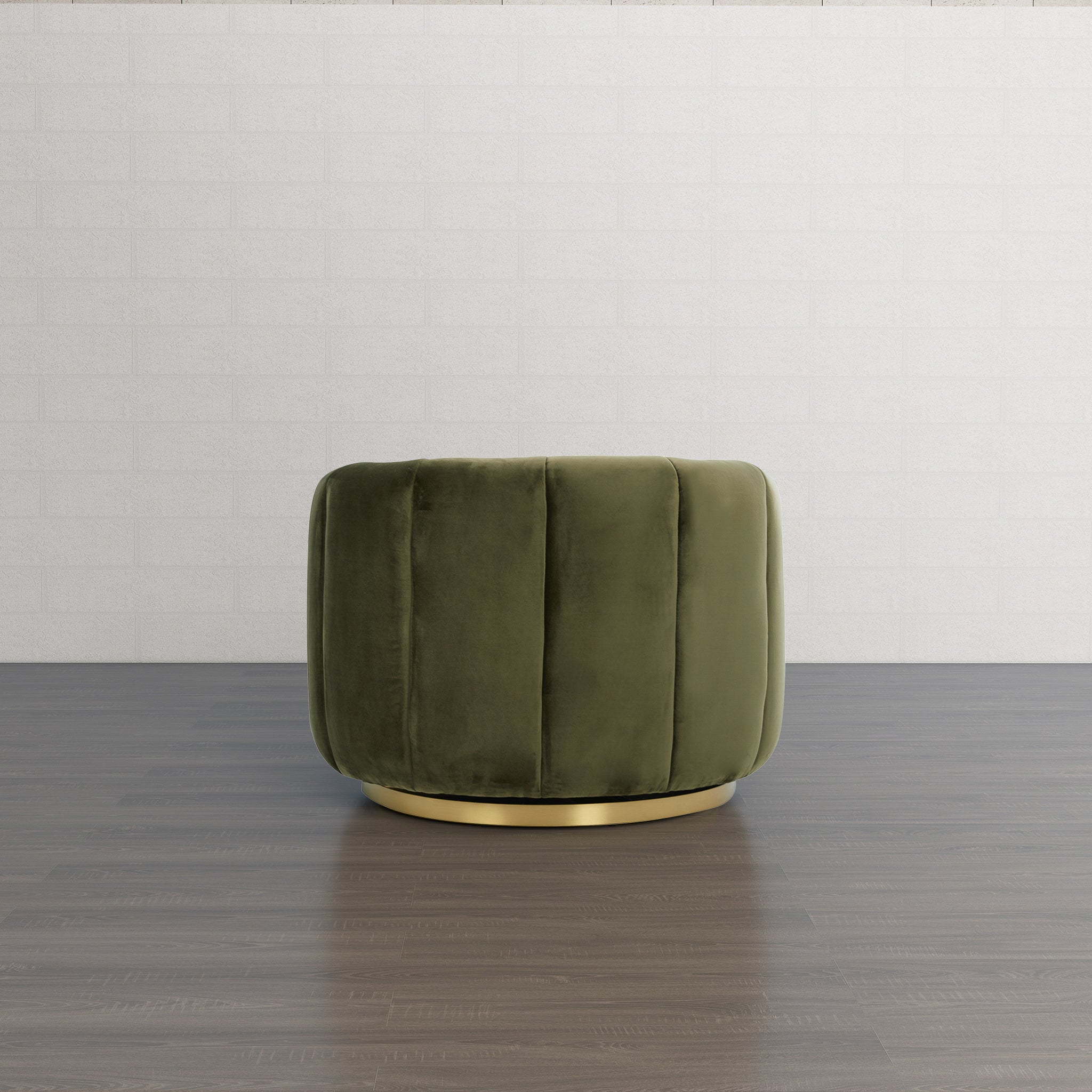 Covington Green Velvet Swivel Chair - MidinMod