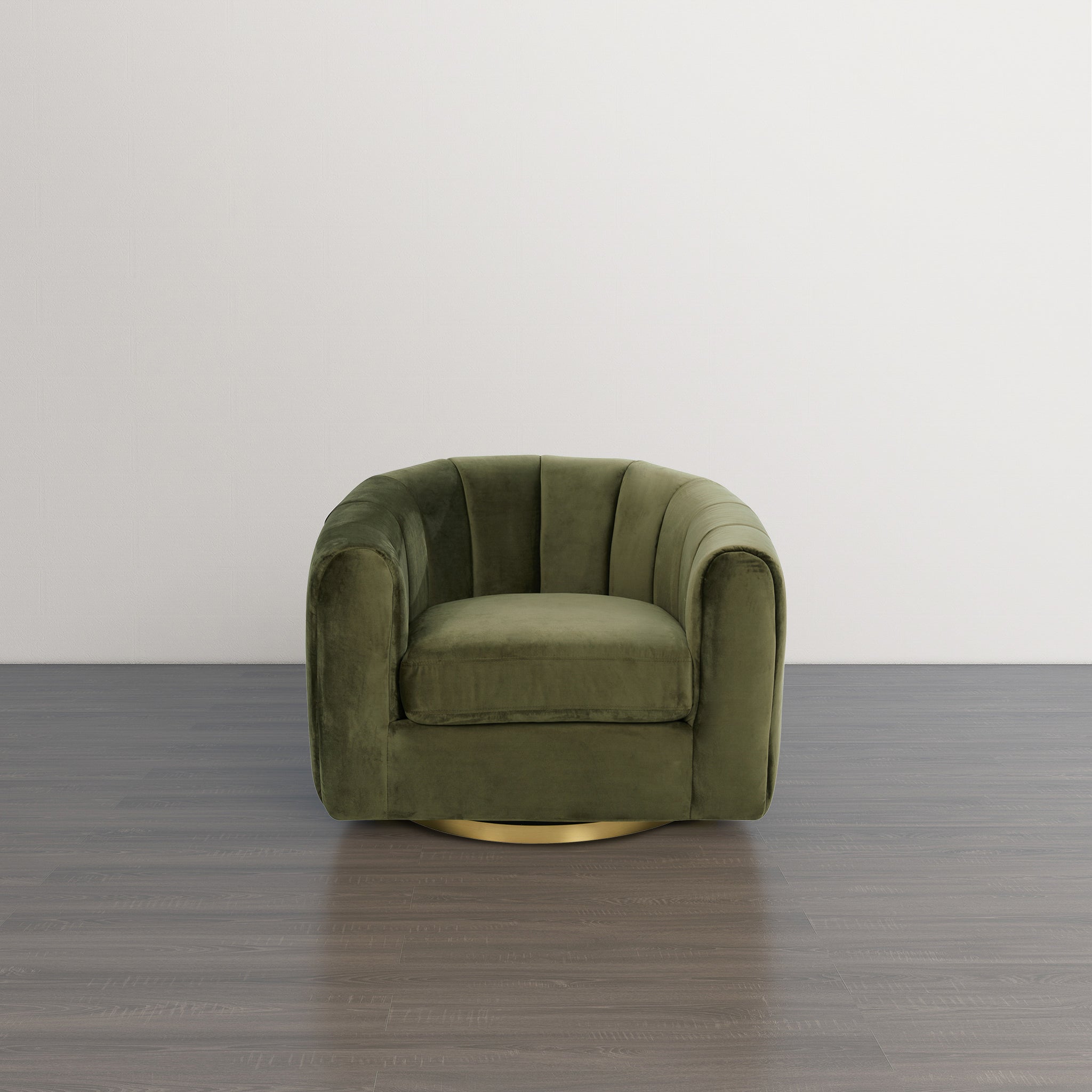 Covington Green Velvet Swivel Chair - MidinMod