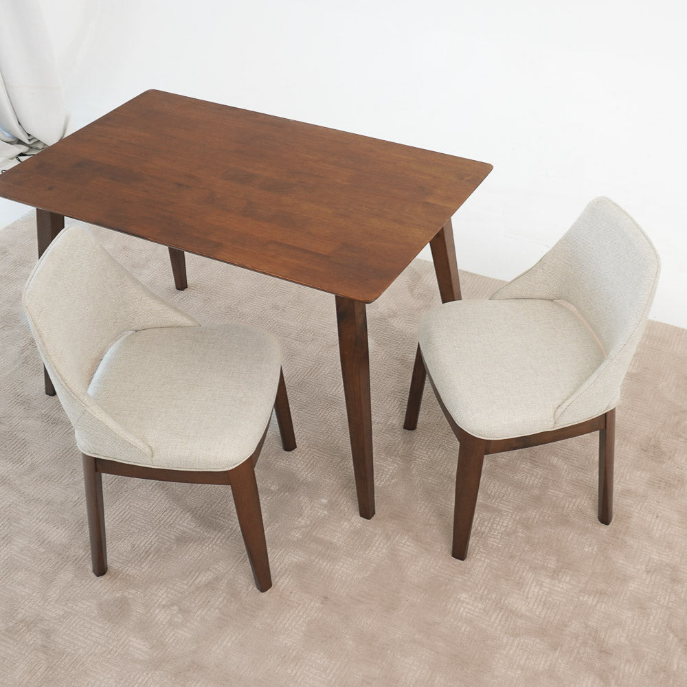 Dayton Dining Beige Linen Chair Set Of 2 - MidinMod