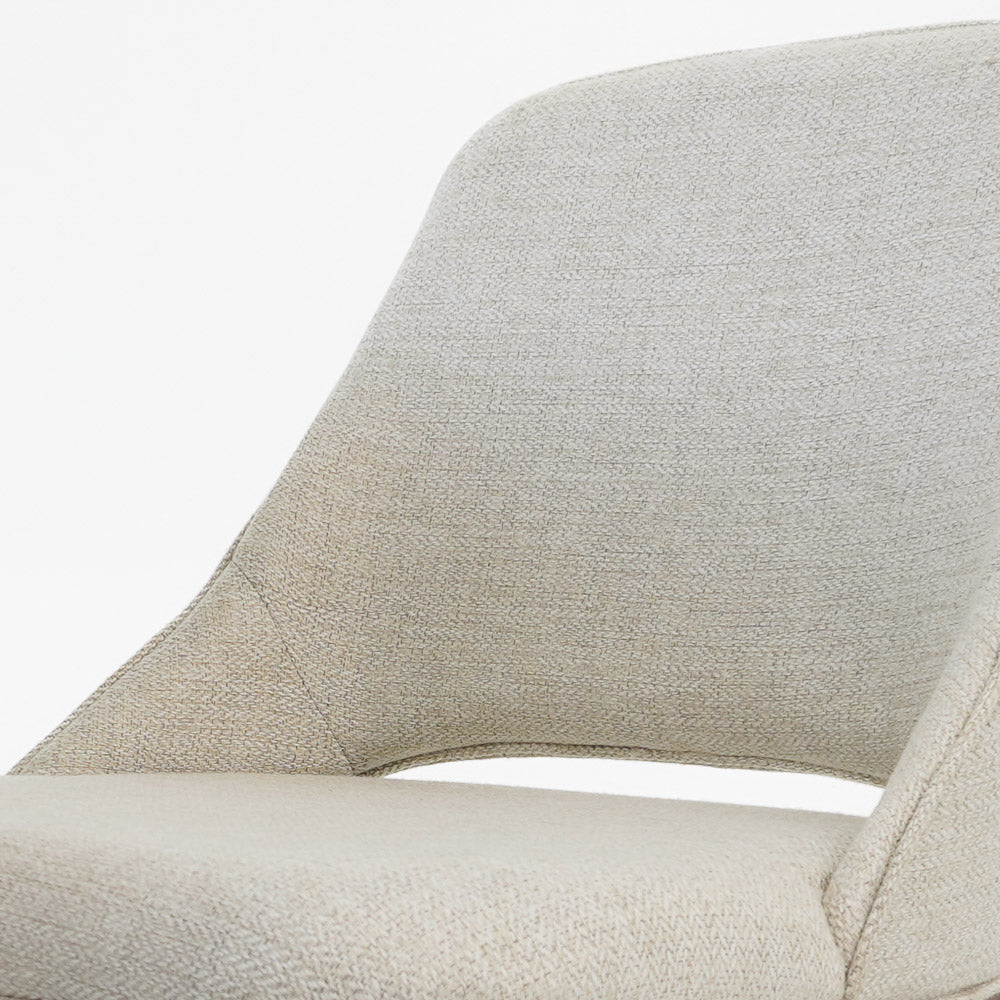 Dayton Dining Beige Linen Chair Set Of 2 - MidinMod