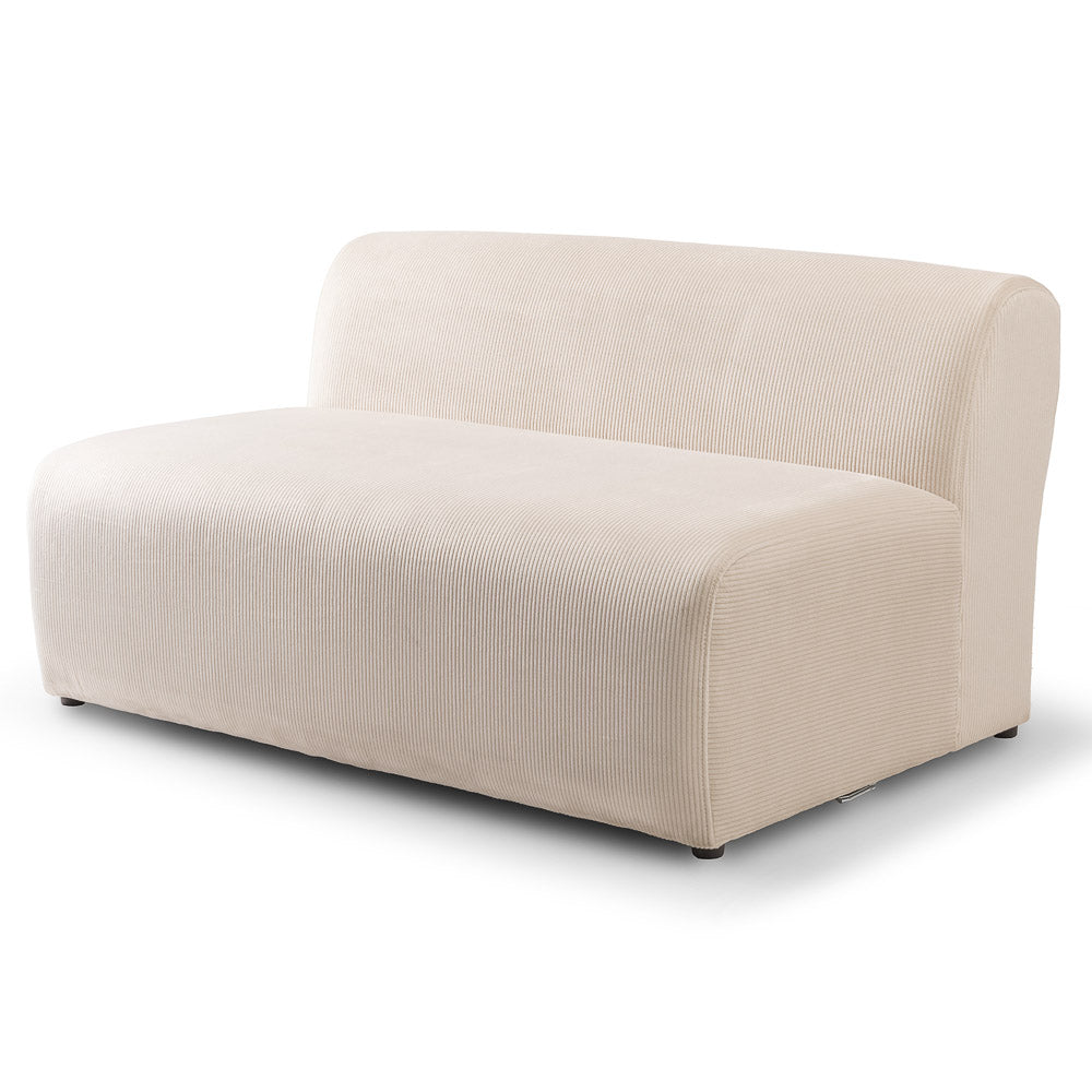 Dexter U-Shape Corner Sofa - Cream Corduroy - MidinMod
