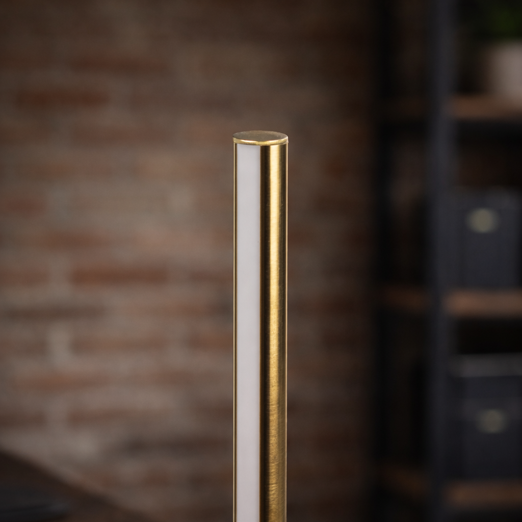 Dimond LED Table Lamp | Sleek Black with Round Metal Base | MidinMod