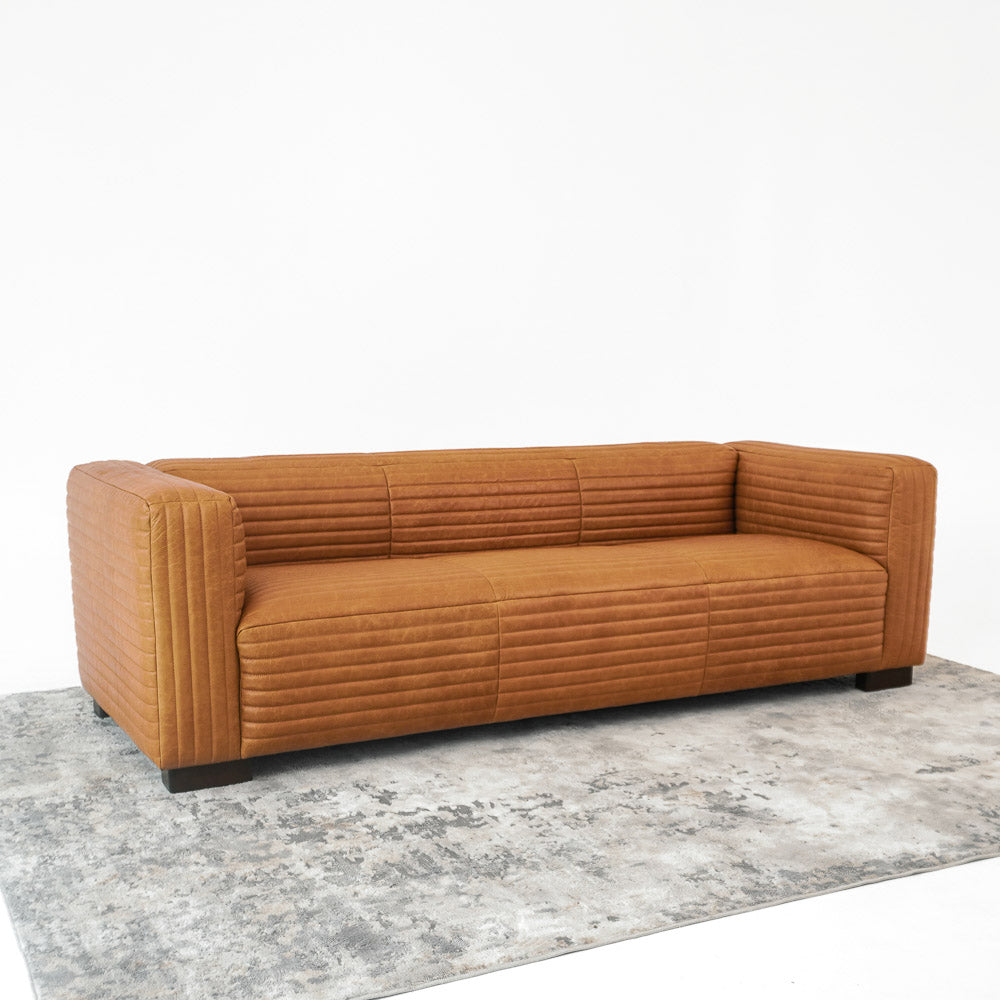 Edison Leather Sofa - Waxy Tan
