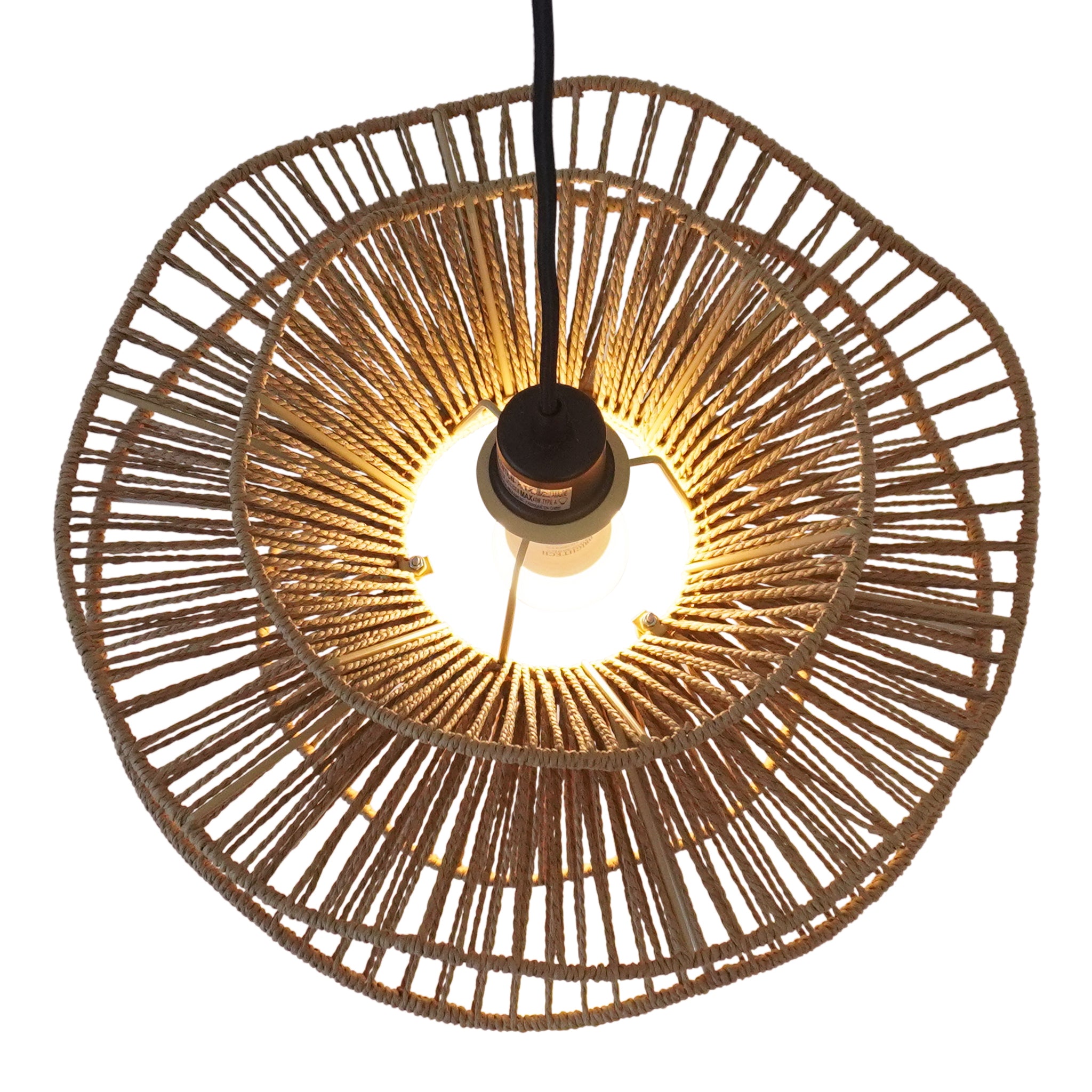 Electra Black - Natural Pendant Lamp