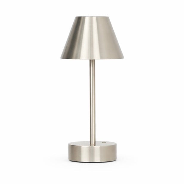 Elegance Rechargeable LED Table Lamp in Brushed Nickel | MidinMod