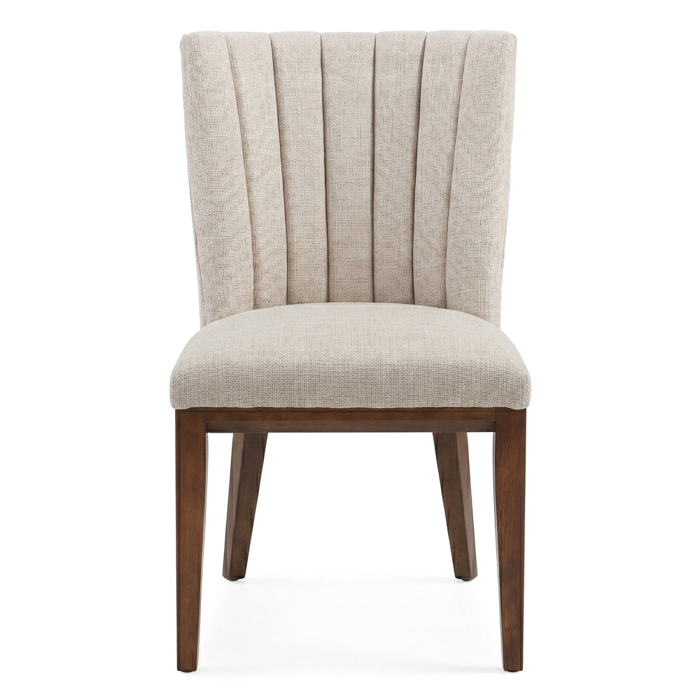 Elm Modern Beige Fabric Dining Chair Set | Mid-Century Comfort | MidinMod