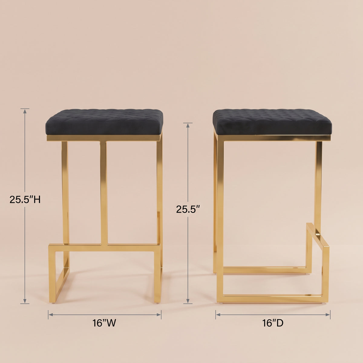 Felicia Beige Boucle Counter Stool - MidinMod
