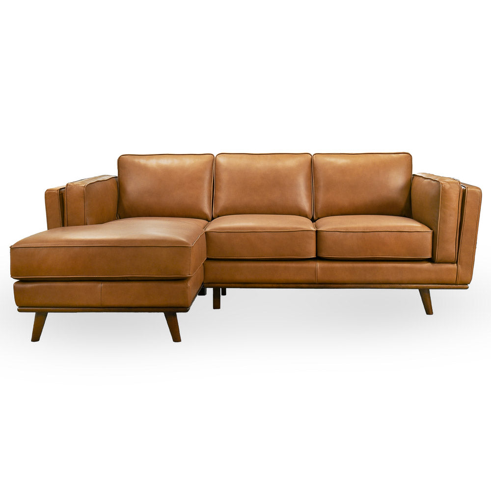 Ferre Leather Sectional Sofa - MidinMod